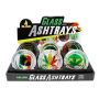 GLASS ASHTRAY 6CT RASTA 1 EDITION